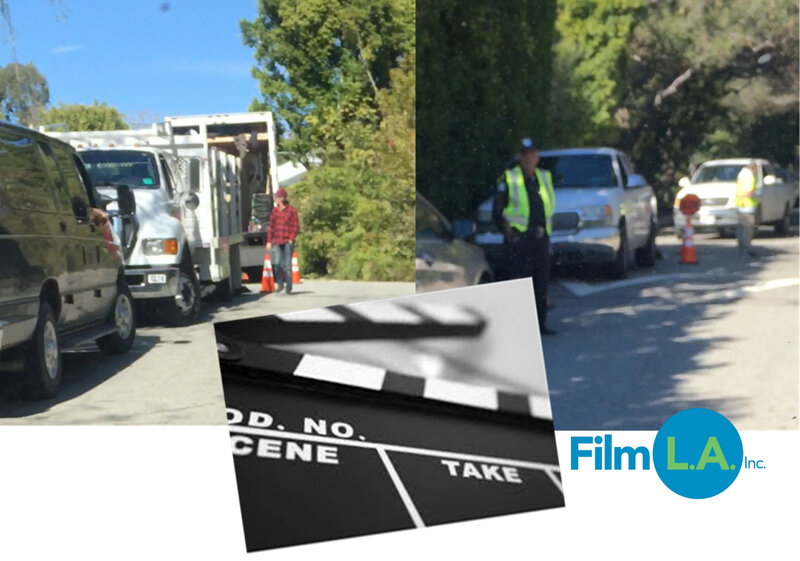 Traffic Alert:  Two productions filming in Bel-Air – 600 block of Sarbonne & 500 block of Saint Cloud