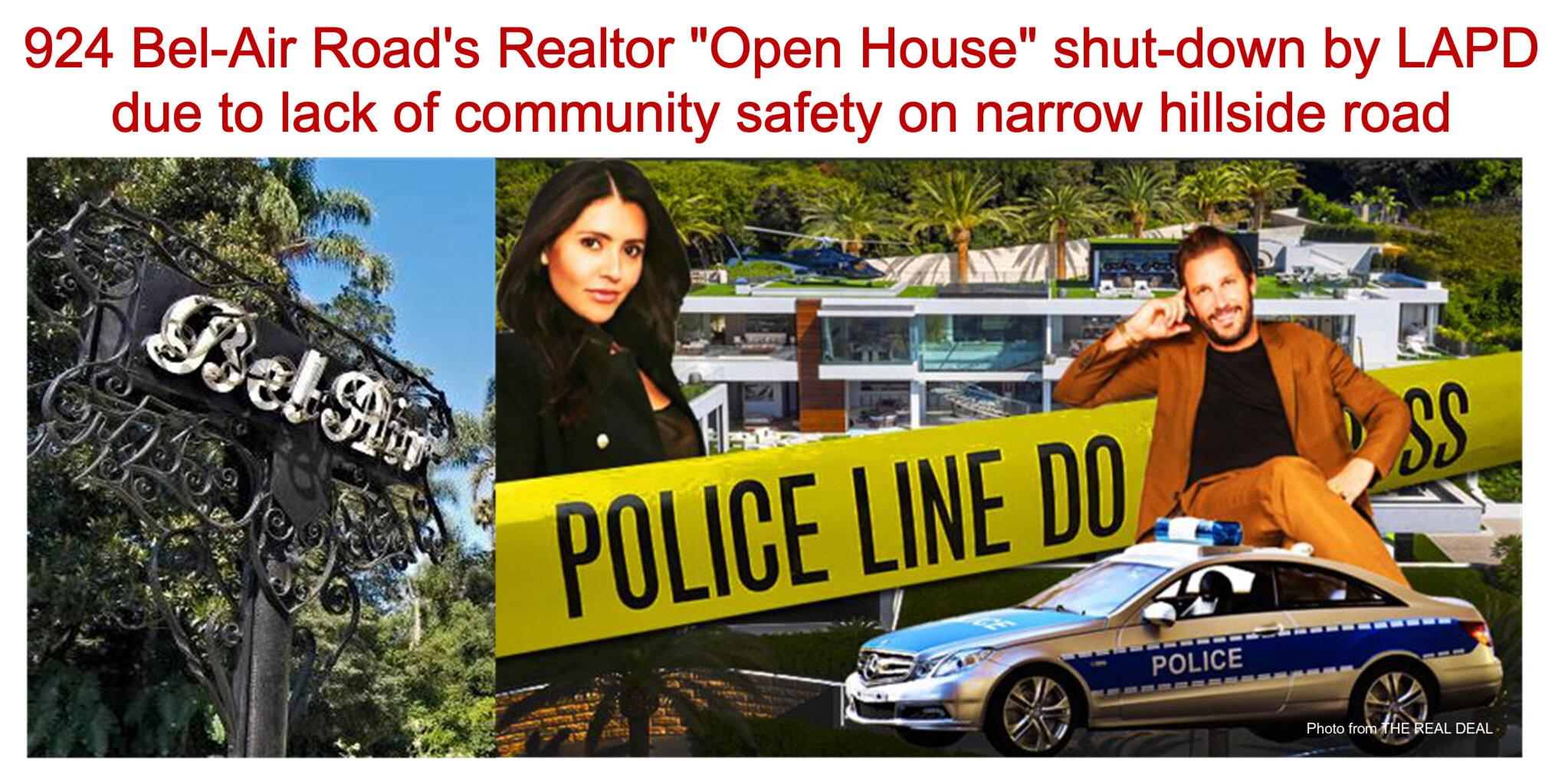 LAPD shuts down realtor’s mega mansion “Open House” on Bel-Air Road