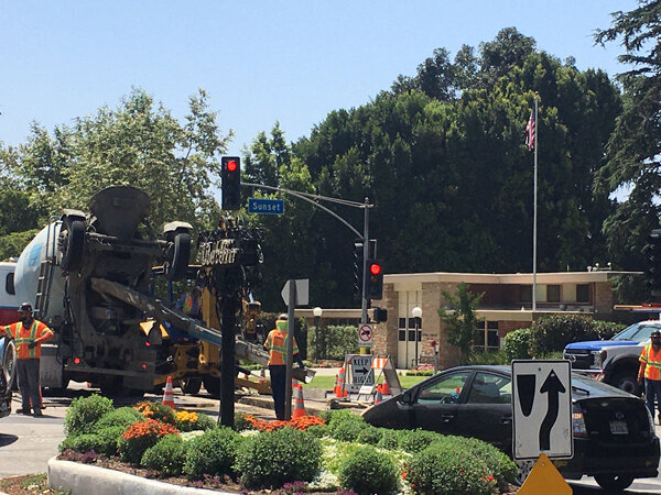 TRAFFIC IMPACT:   Another week (at least) of LADWP utilities upgrade work at the East Gate