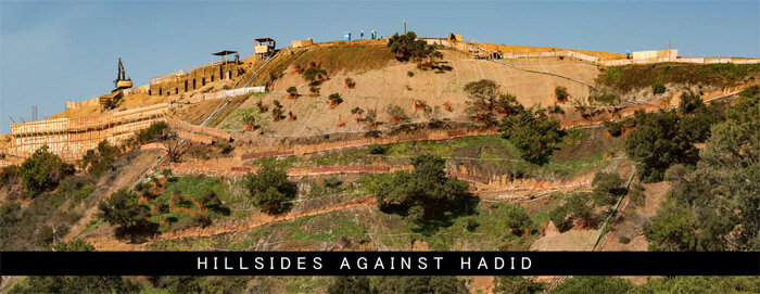 “Hillsides Against Hadid” — City still allows criminal developer, Mohamed Hadid, to decimate another hillside