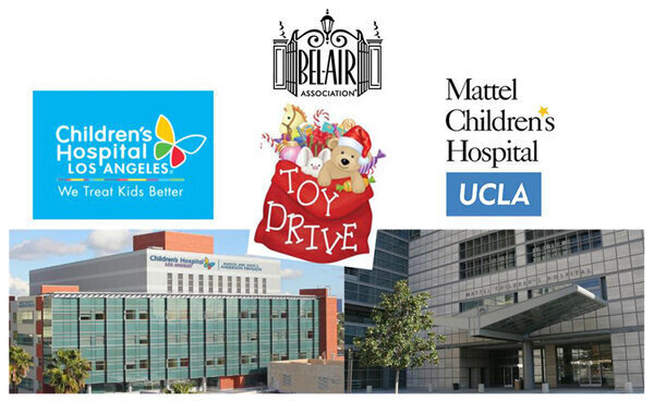 Bel-Air Association’s 5th Annual Toy Drive Kicks-off today!  Toys to benefit Children’s Hospital Los Angeles &amp; Mattel Children’s Hospital at UCLA